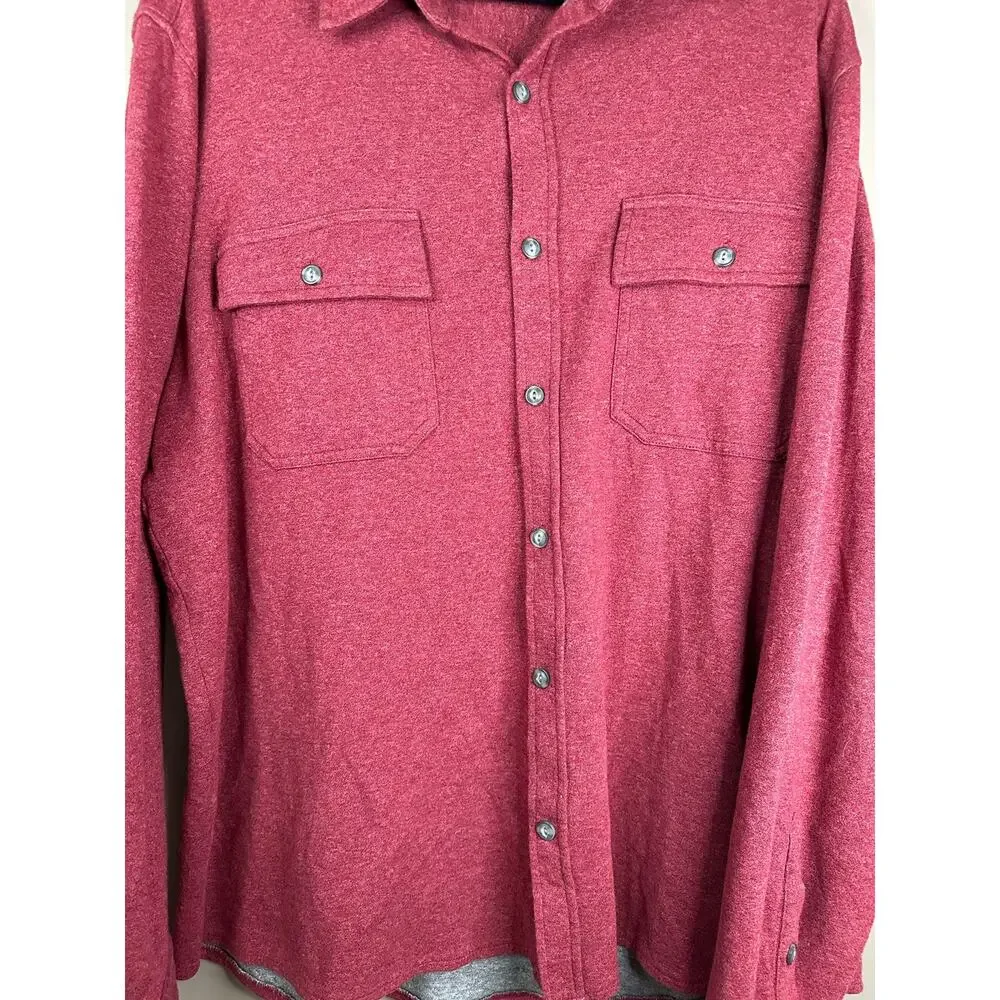 Men’s L.L. Bean ‘Slightly Fitted’ Red Maroon Button Down Shirt Size XXL-Regular